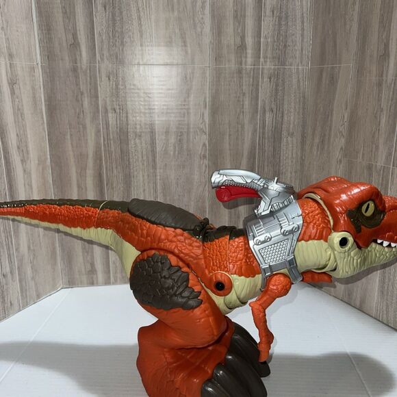 Jurassic World Mega Mouth T-Rex Chomping Dinosaur Imaginext Mattel 2018 - Picture 3 of 5